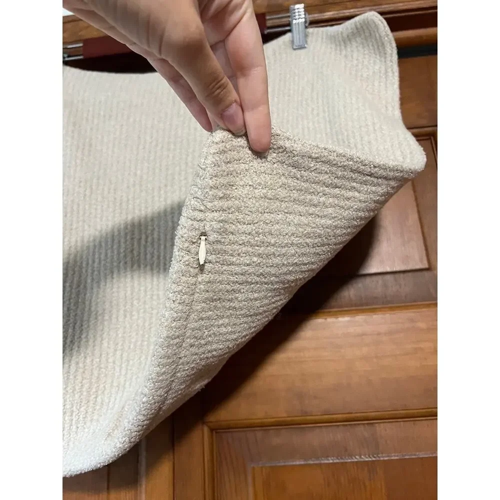 Barefoot Dreams CozyChic Lite Ribbed Pillow Cover 18x18 Sand Pearl Neutral